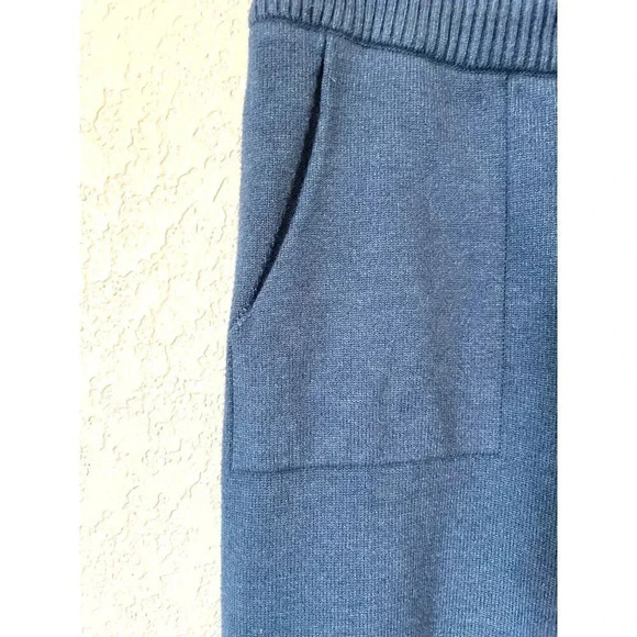 Blue Knit Lounge Sweater Joggers, Size Small - Picture 3 of 7